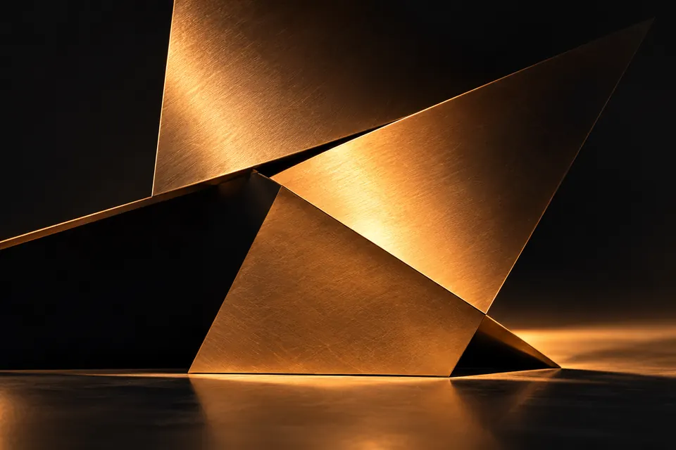 Bronze Folds in Dramatic Light